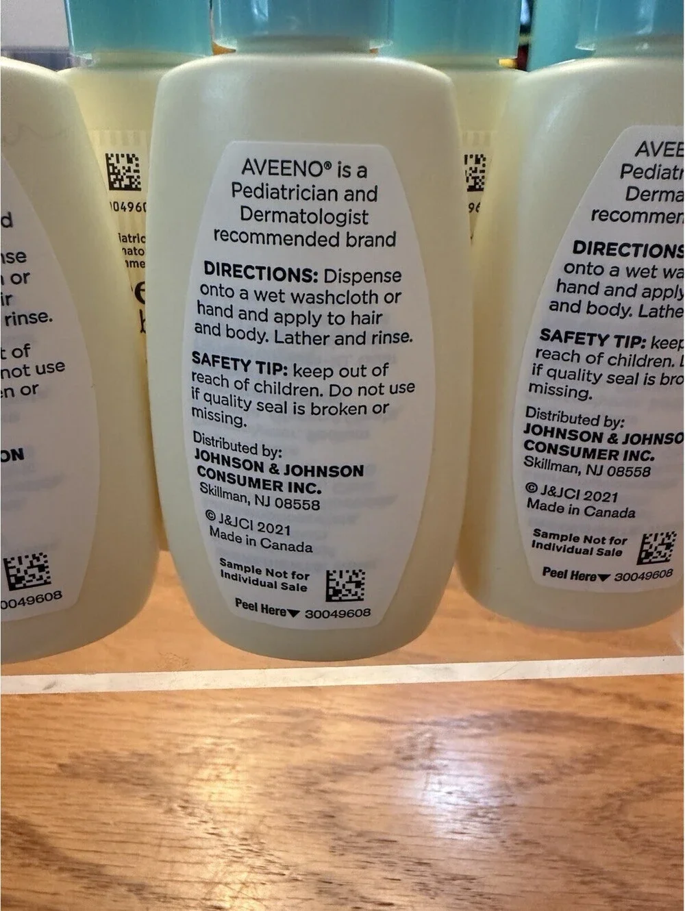 7 x 1 Ounces AVeeno Baby Daily Moisture Wash And Shampoo